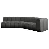 ECKSOFA modulares Sofa Karex-L1 - 308x194x70 cm Dunkelgrau - Dunkelgrau, Holzwerkstoff/Textil (308/194cm) - ALTDECOR