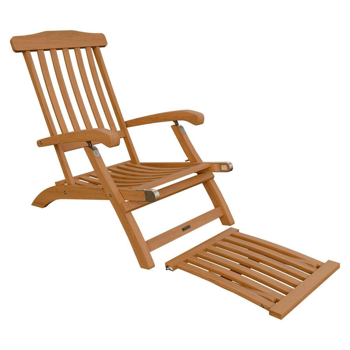 SONNENLIEGE Evia natur 196x54x95 cm (2er-Set) - Naturfarben, Holz (54/95/196cm) - Juskys