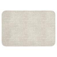 BADEMATTE Leinen - Textur - Beige 90x60 cm - Beige, Textil (90/60cm) - OnlyWow
