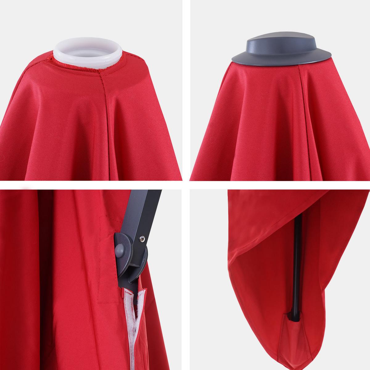 ERSATZ-BEZUG FÜR SCHIRM Rot - Rot, Textil (295/295cm) - MCW