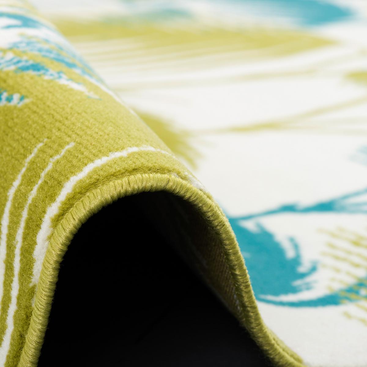 DESIGNER TEPPICH SAMBA PALMEN - Türkis/Grün, Textil (80/150cm) - Pergamon