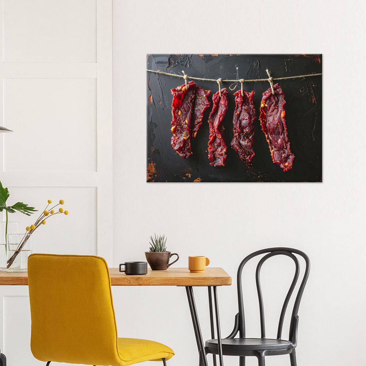 LEINWANDBILD Essen & Trinken 100x70cm - Rot, Textil (100/70cm) - Feeby