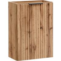 WASCHBECKENUNTERSCHRANK Niva hängend mit Rillenfronten in Eiche Braun, 40/57/22 cm - Eiche Wotan/Multicolor, Holzwerkstoff/Kunststoff (40/57/22cm) - WFL GROUP