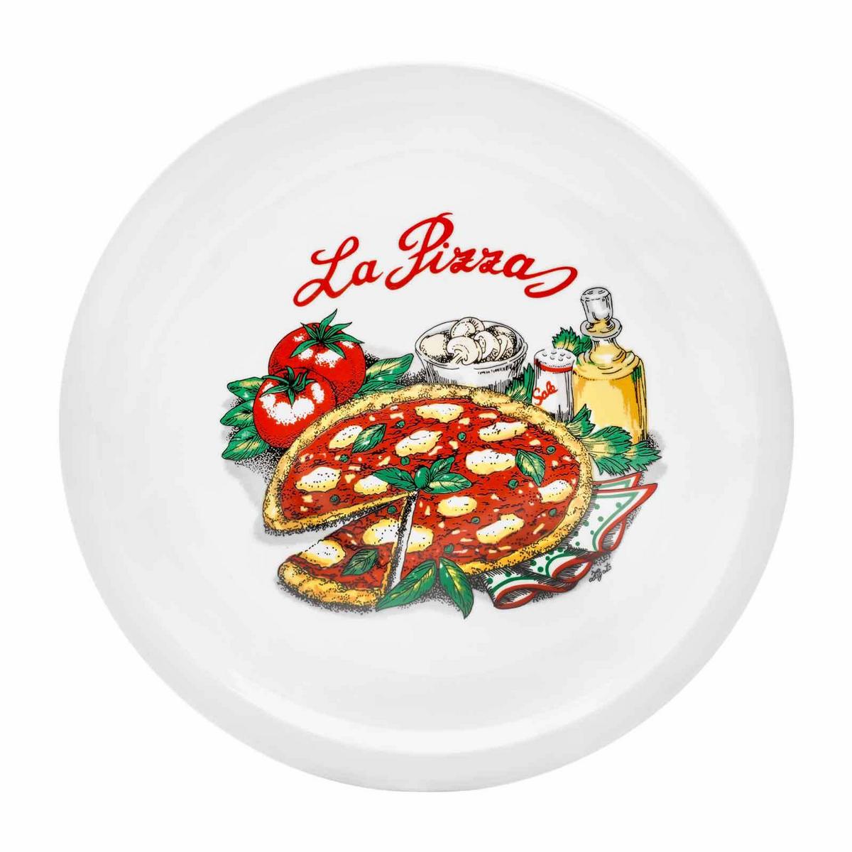PIZZATELLER Napoli bunt ø 30,5 cm 30er Set - Multicolor, Keramik (30.5cm) - Van Well