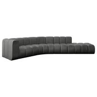 ECKSOFA modulares Sofa Tilmo-L1 - 399x194x70 cm Dunkelgrau - Dunkelgrau, Holzwerkstoff/Textil (399/194cm) - ALTDECOR