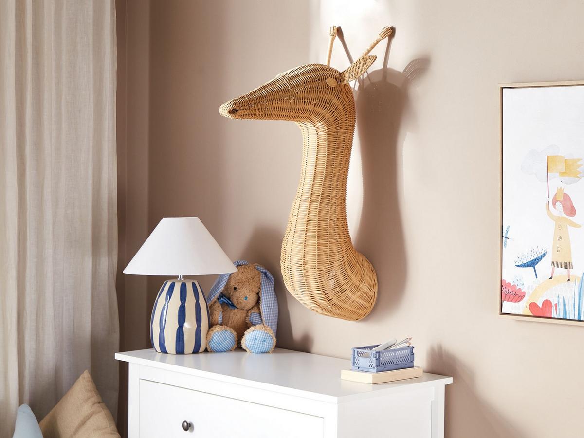 WANDDEKORATION Rattan natürlich Bananec - Naturfarben, Naturmaterialien (17/83/56cm) - Beliani