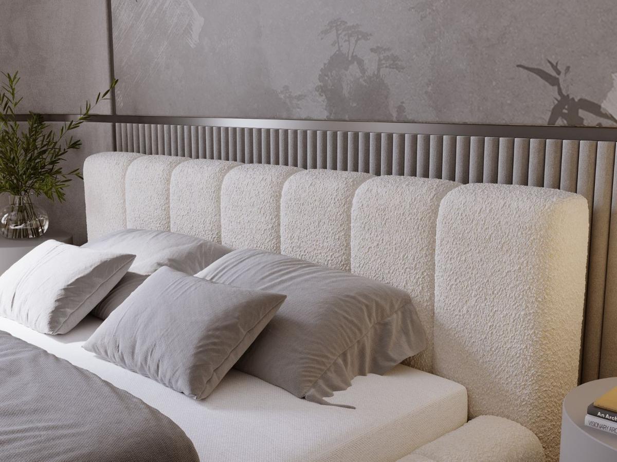 POLSTERBETT Orio 180x200 Beige - Beige, Textil (180/200cm) - Graingold