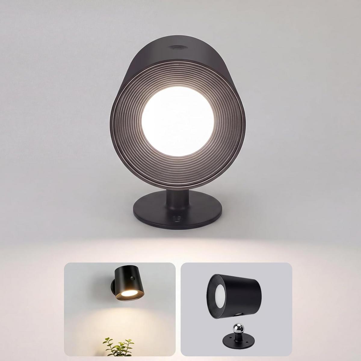 LED WANDLEUCHTE Emma - Schwarz, Kunststoff (9/8/11cm) - Nettlife