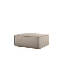 POLSTERHOCKER Celes Premium Opera Velvet - Sandfarben, Holzwerkstoff/Textil (105/40/105cm) - Fun Möbel