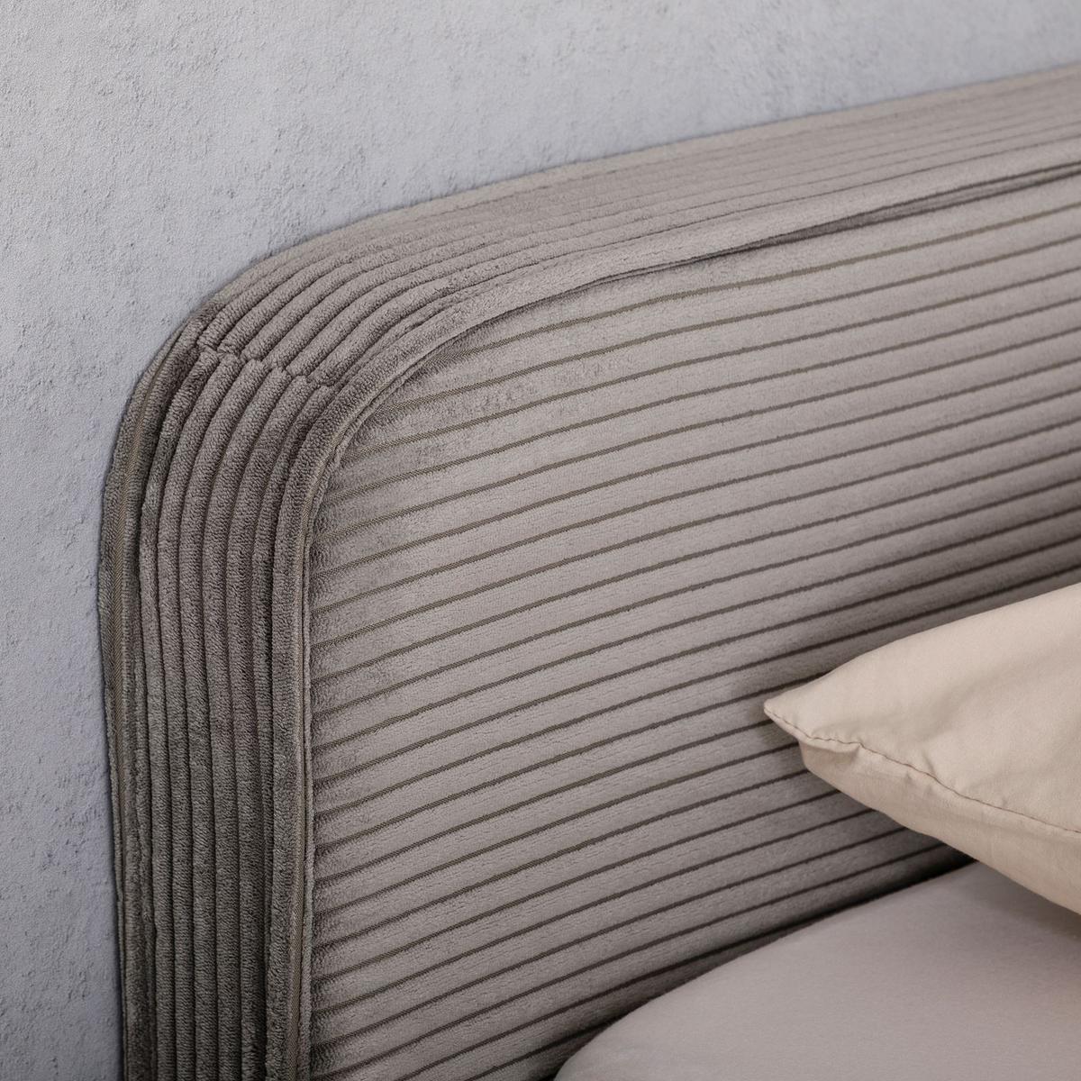 POLSTERBETT CURSIO 140X200 CM - Grau, Textil (140/200cm) - IDIMEX