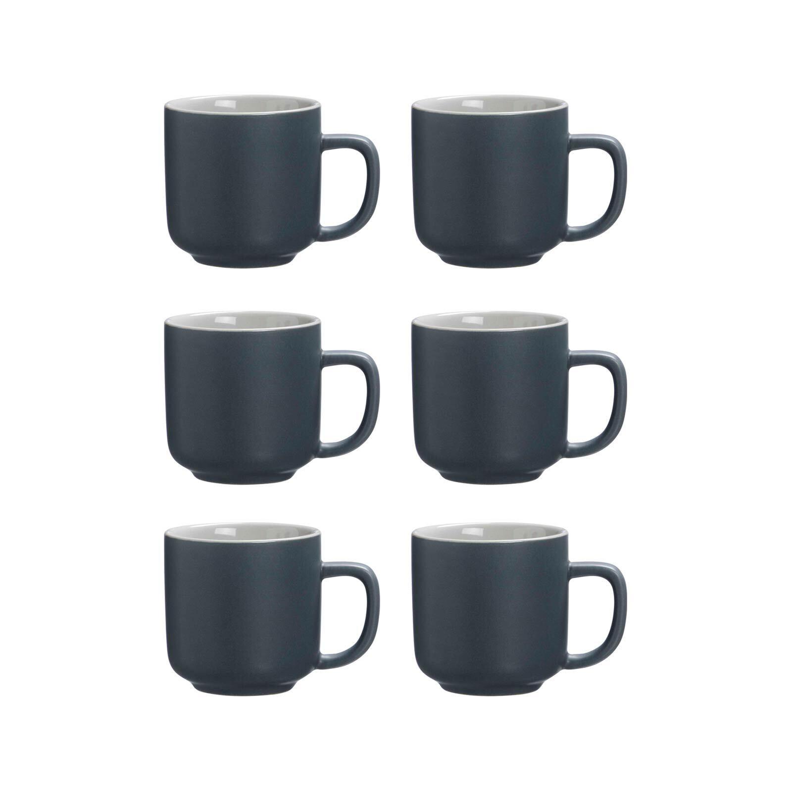 ESPRESSOTASSEN Jasper grau 100 ml 6er Set - Grau, Keramik (0.1L) - Ritzenhoff Breker