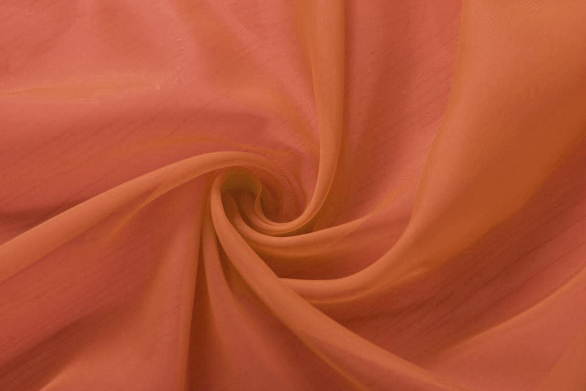 SCHLAUFENGARDINEN Voile 2er Set 245x140 cm Terrakotta - Terracotta, Textil (140/245cm) - Gardinenbox.eu