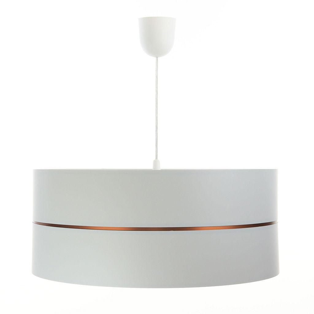 HÄNGELEUCHTE Grau 30/21 cm - Grau/Kupferfarben, Kunststoff (30/0.45/21cm) - ONZENO