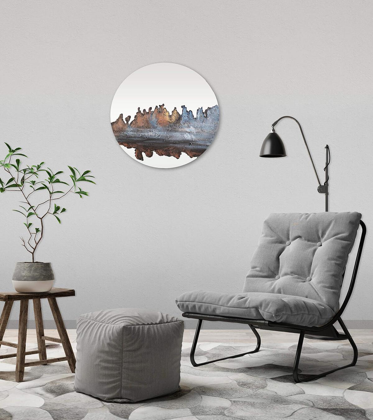 WANDSPIEGEL Braun 60/60 cm - Braun, Glas (5.05/60/2cm) - KUNSTLOFT