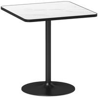 ESSTISCH, 70 x 70 cm quadratischer Küchentisch für 4 Personen Weiß - Weiß, Holzwerkstoff (70/70/76cm) - HOMCOM