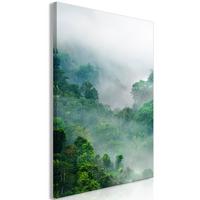 KUNSTDRUCK Grün 40/60 cm - Grau/Grün, Textil (40/60cm) - KUNSTLOFT