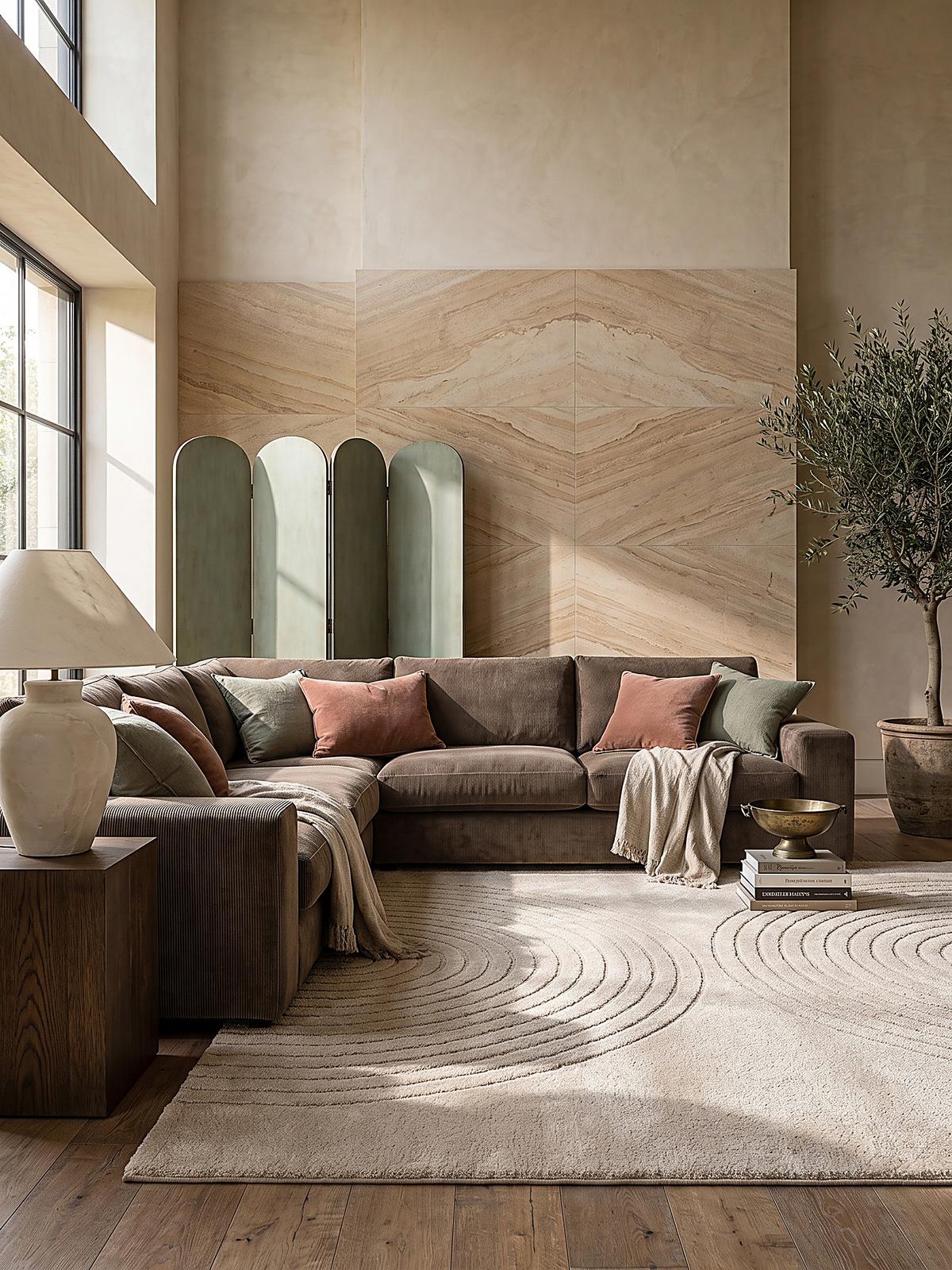 KURZFLORTEPPICH Geometrisch MUOTA Polypropylen Beige 140 x 200 cm - Beige, Textil (140/200cm) - KADIMA DESIGN