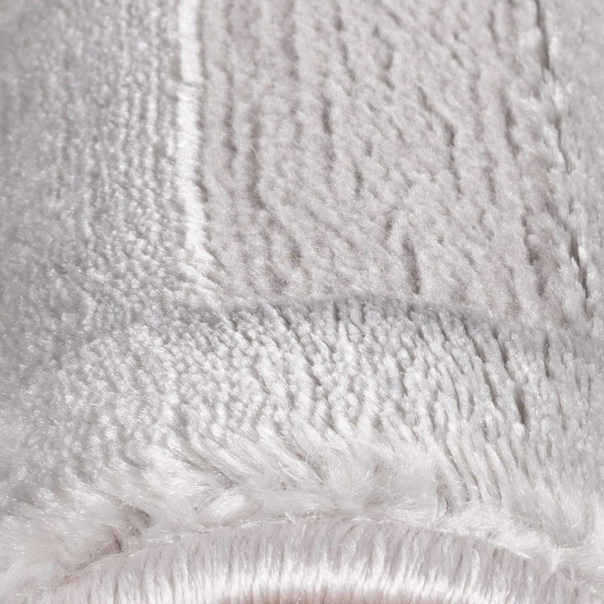 TEPPICH Kurzflor ILLER in Silber, mit 3D-Design, 120 x 170 cm - Silberfarben, Textil (170/120cm) - KADIMA DESIGN