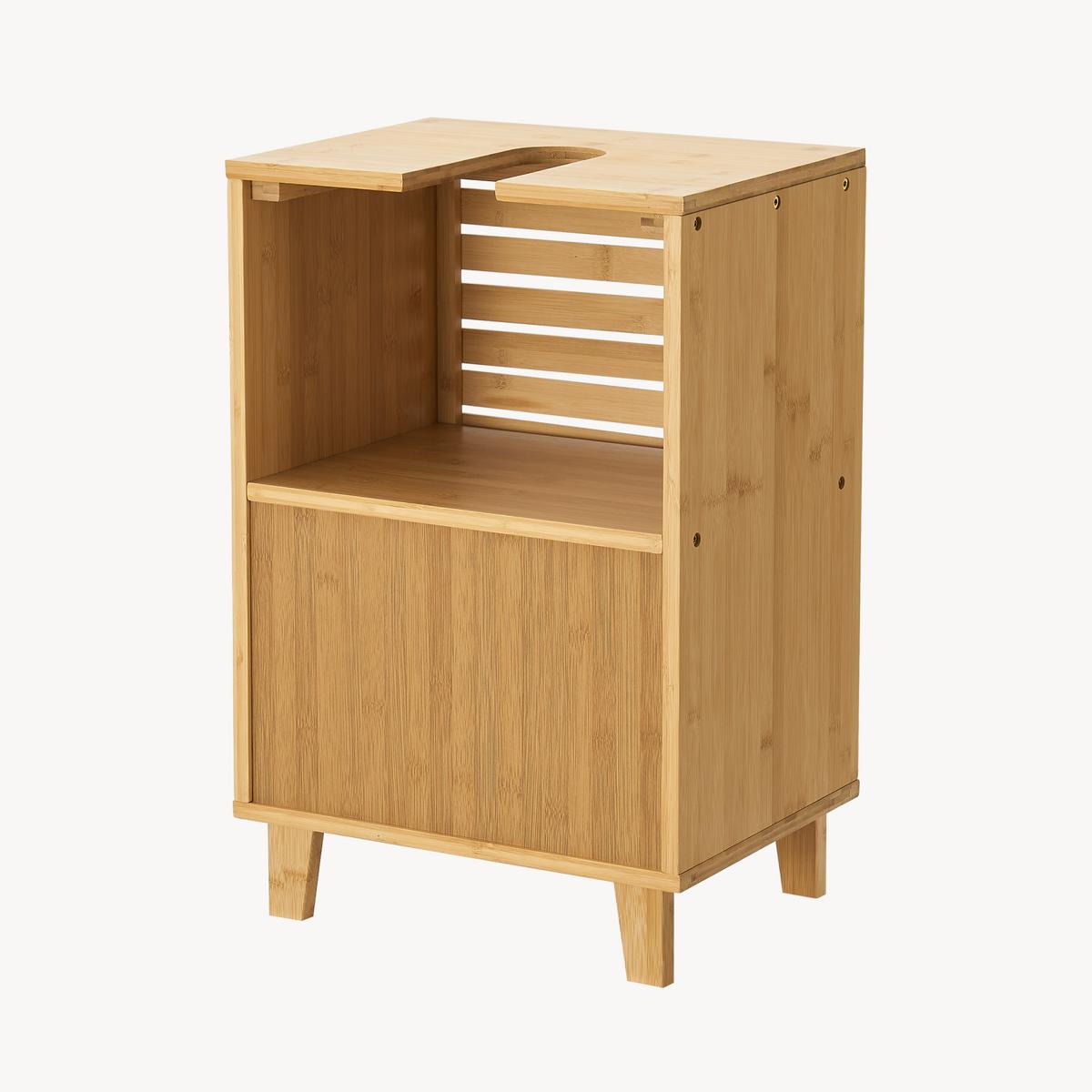 WASCHBECKENUNTERSCHRANK Iveland - Naturfarben, Holz (40/60/30cm) - [en.casa]