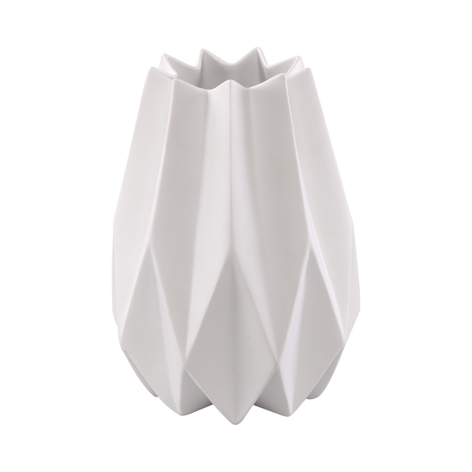 VASE Polygono Star weiß 21,5 cm - Weiß, Keramik (21.5cm) - Goebel