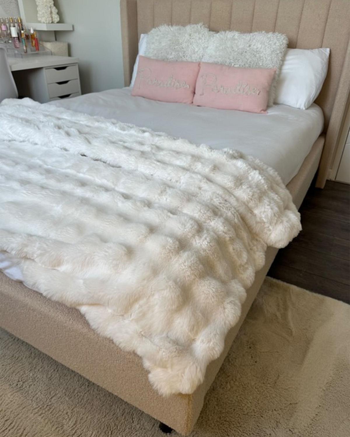 POLSTERBETT mit Lattenrost 140x200 cm Beige Villette - Beige, Textil (140/200cm) - Beliani