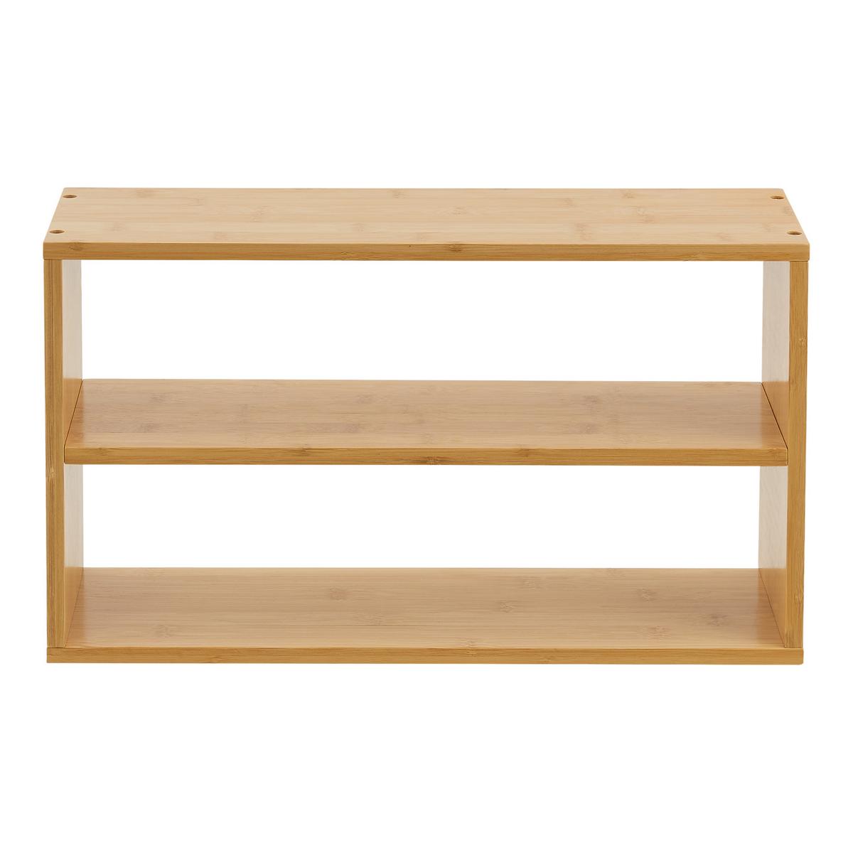 WANDREGAL Gol - Naturfarben, Holz (50/30/15cm) - [en.casa]