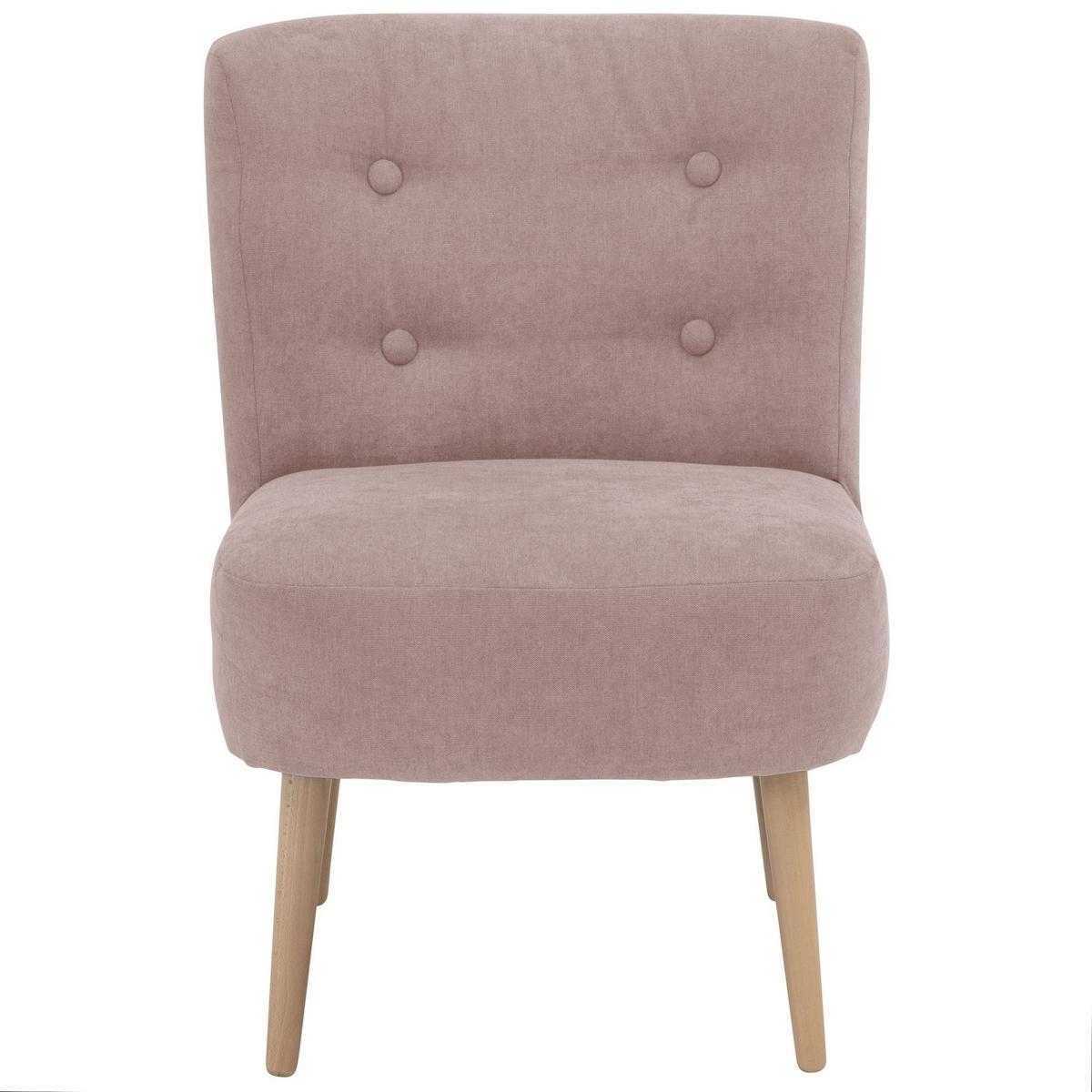 SESSEL Kamle Bezug Flachgewebe Buche natur / rosé - Rosa, Kunststoff (68/78/58cm) - 58aufmkessel