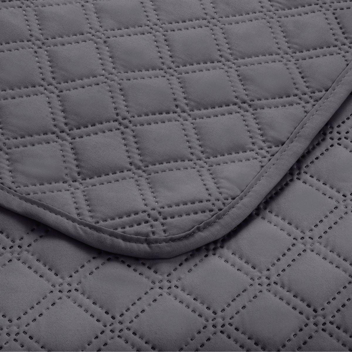 TAGESDECKE Olivia 220/240 cm Anthrazit - Anthrazit, Textil (220/240cm) - Beautissu 