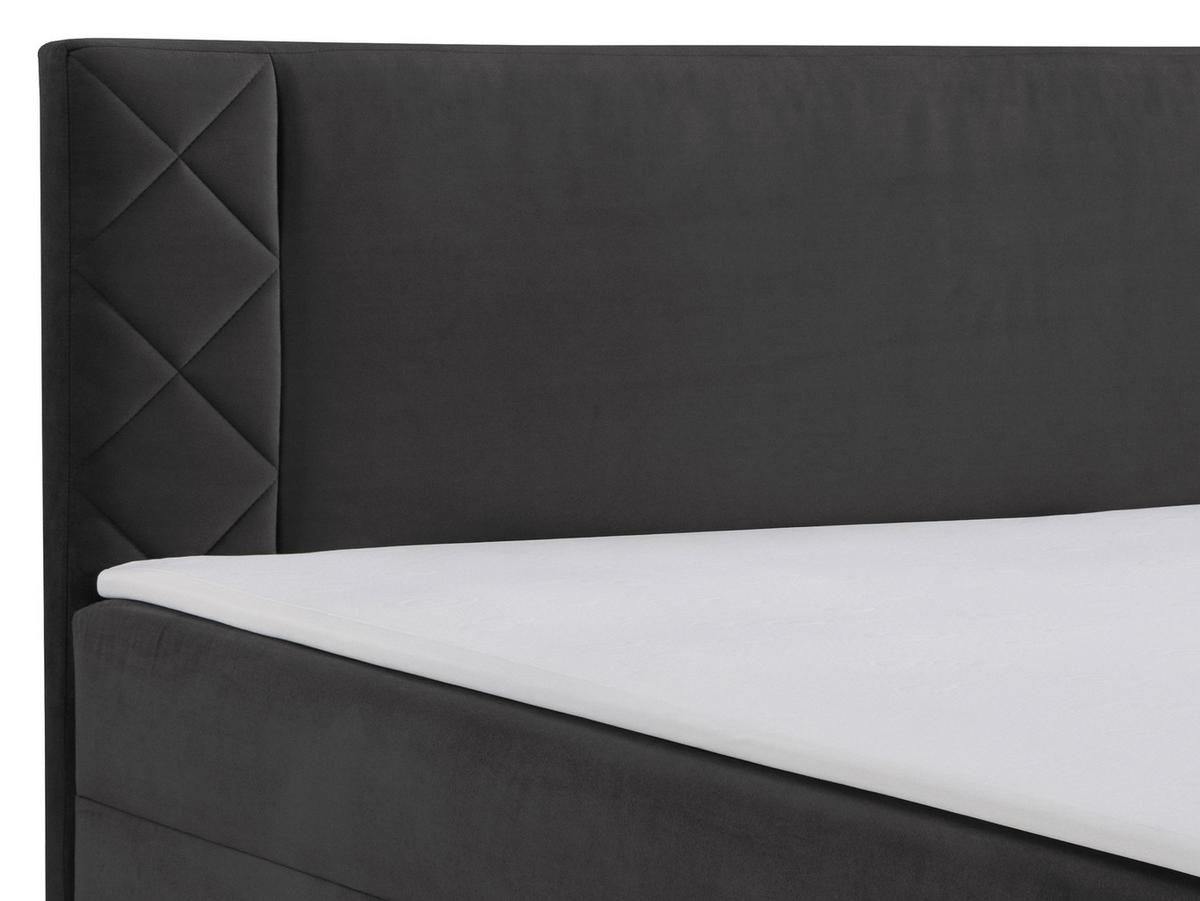 BOXBETT Portes - H3 - Schwarz, Holzwerkstoff/Textil (160/200cm) - MIRJAN24