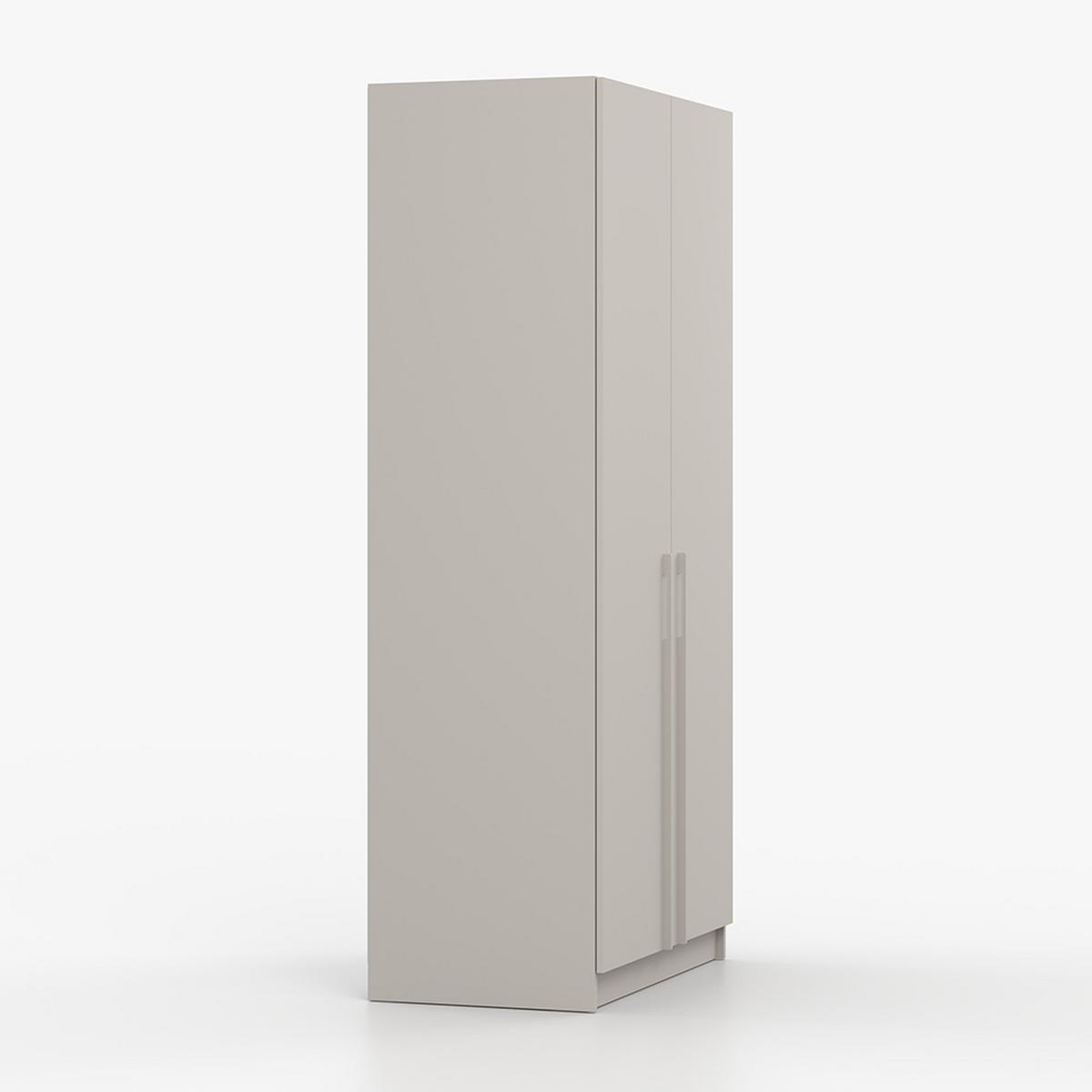 DREHTÜRENSCHRANK ROSA 2D 100/210/55, 2-türig, Kaschmir - Kaschmir, Holzwerkstoff (100/210/55cm) - imoebel24