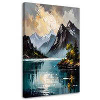 LEINWANDBILD Landschaften 40x60cm - Grau, Textil (40/60cm) - Feeby