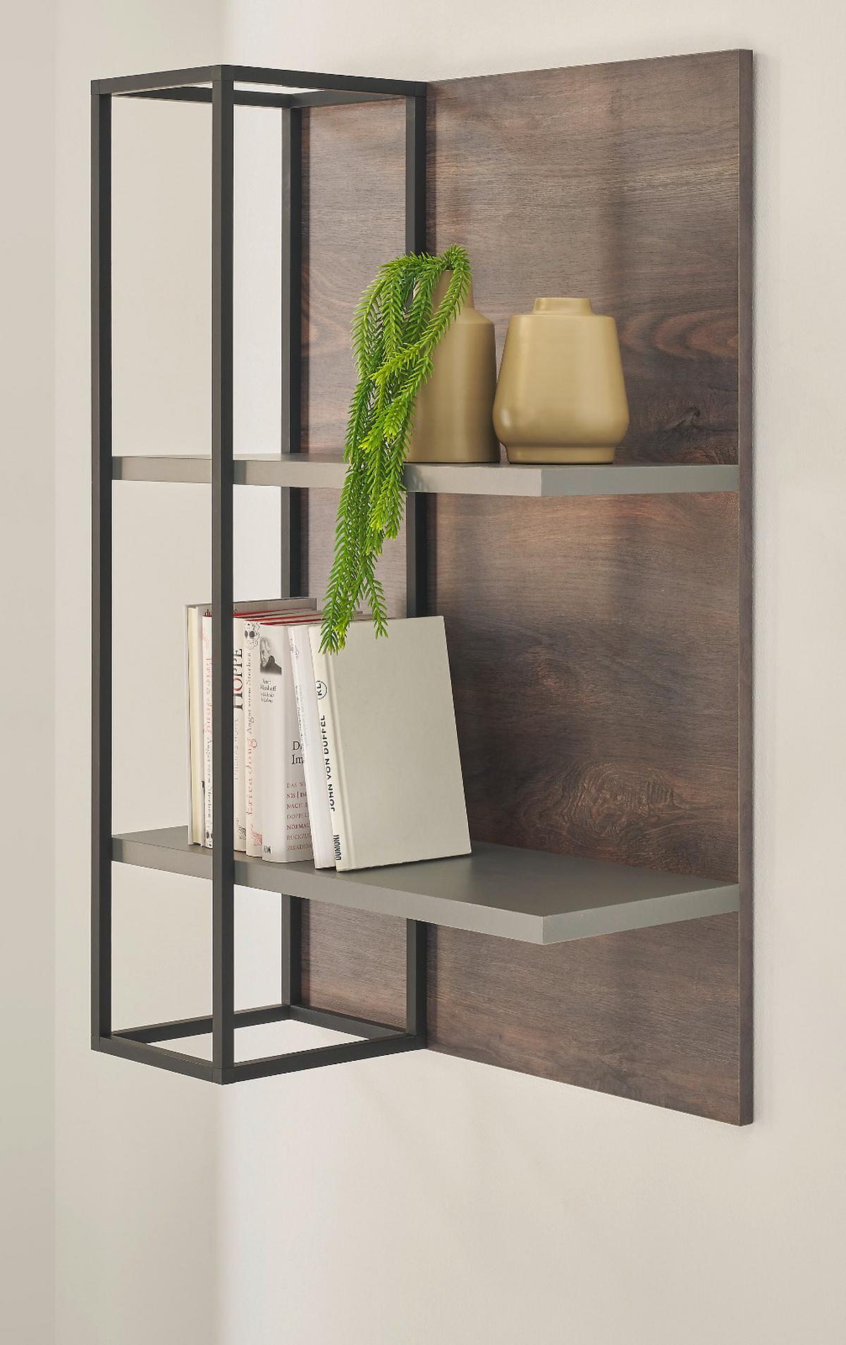 WANDPANEEL Thermo Eiche, grau, Wandboard 152 x 90 cm - Eichefarben/Grau, Holzwerkstoff (152/90/26cm) - Furn.Design