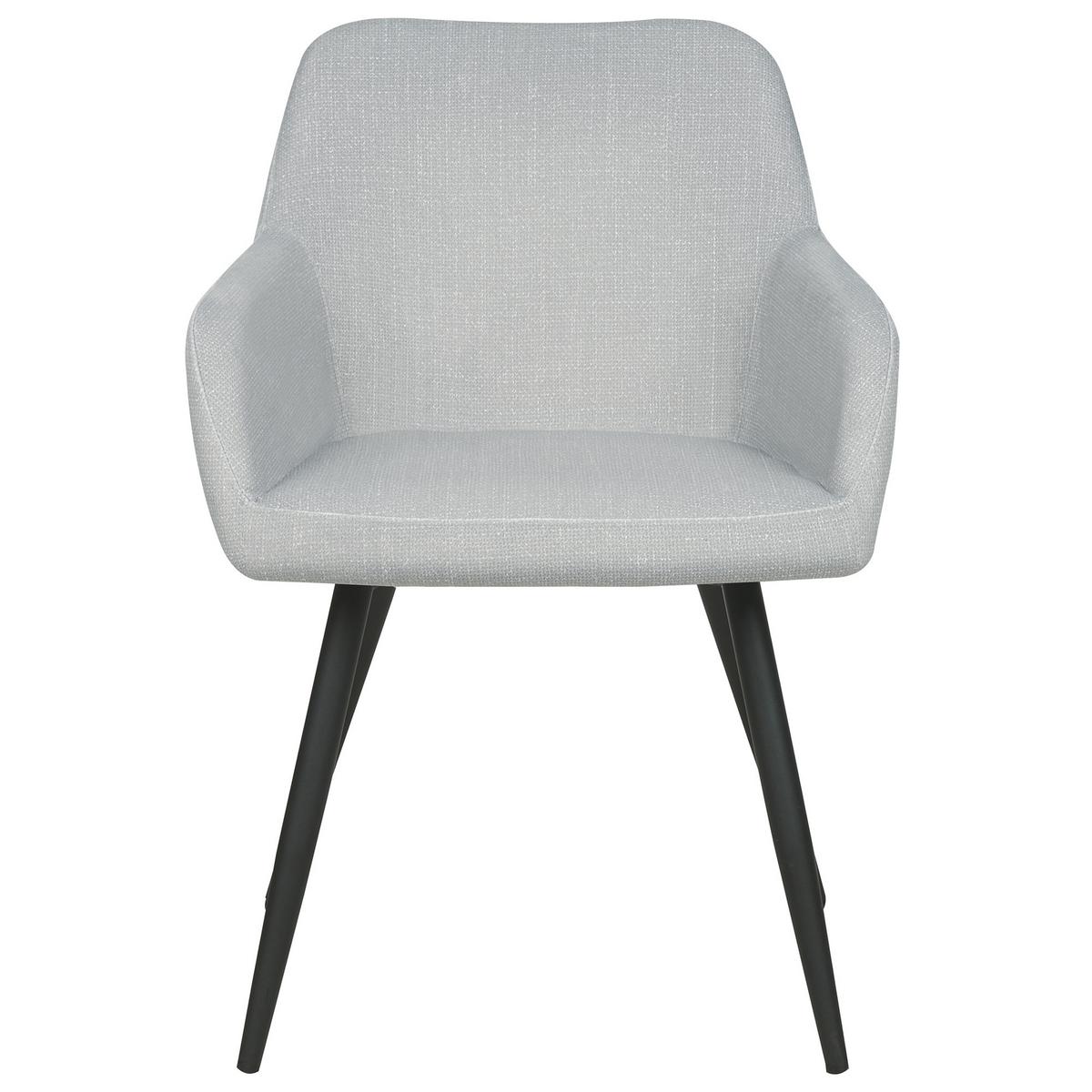 ESSZIMMERSTUHL 2er-Set Samt hellgrau Casmalia - Grau, Textil (59/78/62cm) - Beliani