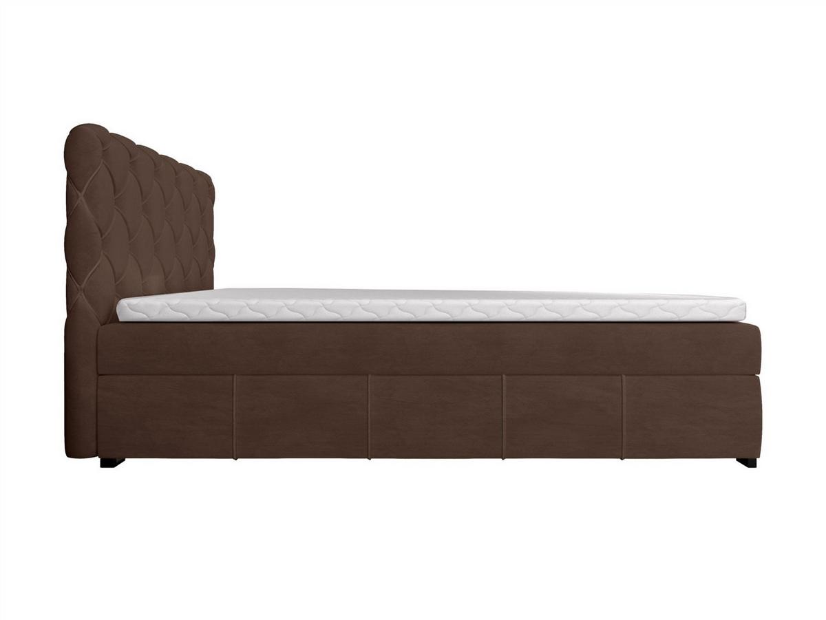 BOXBETT Gisel - Dunkelbraun, Holzwerkstoff/Textil (120/200cm) - Fun Möbel