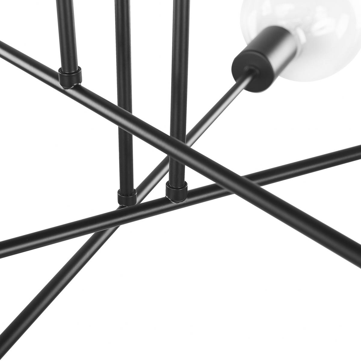 HÄNGELAMPE Kidane 61/61/33 cm - Schwarz, Metall (61/61/33cm) - Beliani