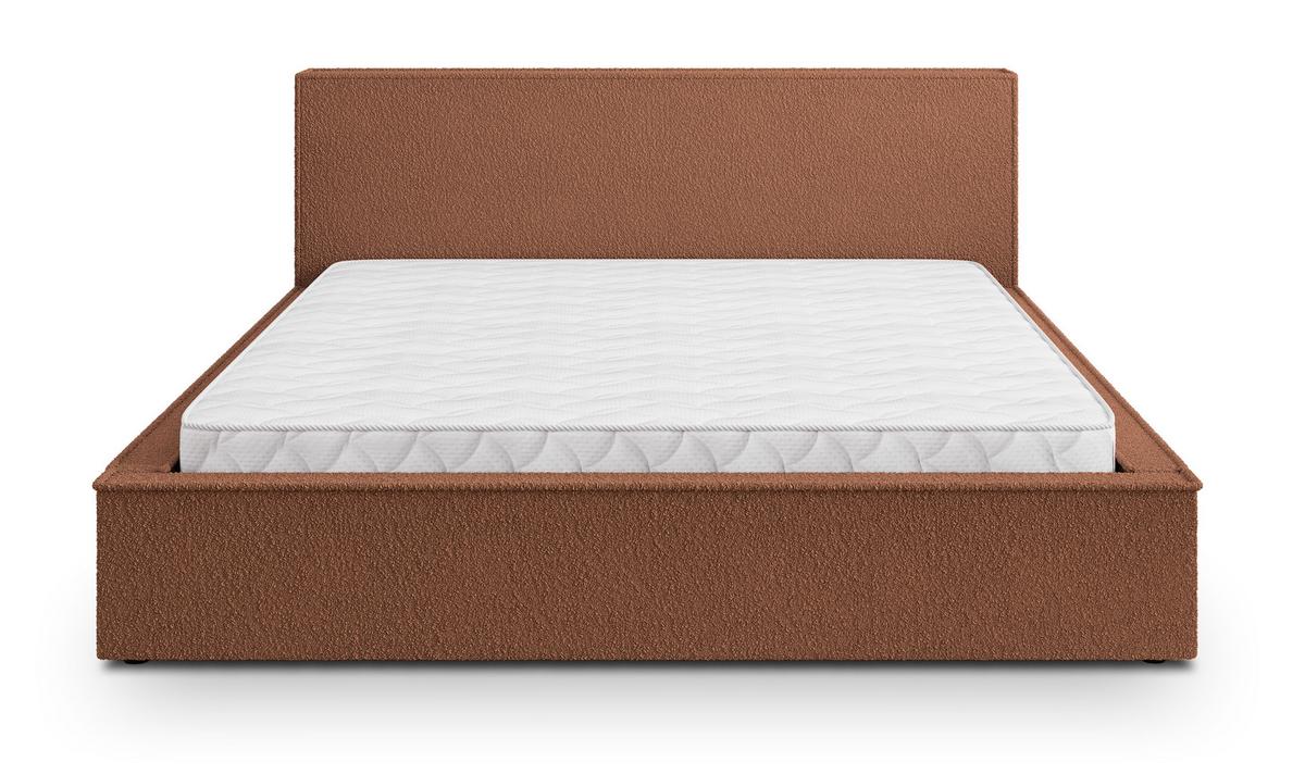 POLSTERBETT CELORA Q 120x200 cm mit Bettkästen - Kupferfarben - Kupferfarben, Holz/Textil - MASSENO