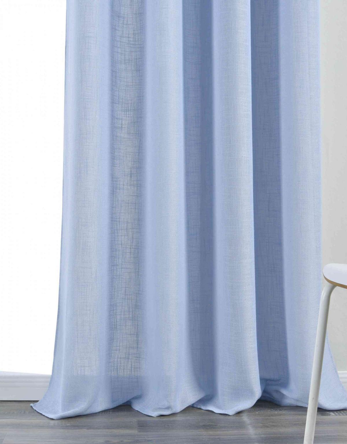 VORHANG 2ER SET »Essen« HxB 245x145 cm Blau - Blau, Textil (145/245cm) - Gardinenbox