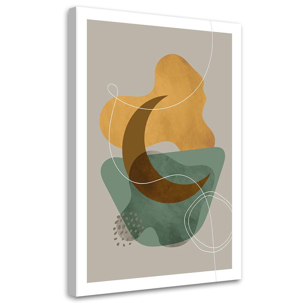 KUNSTDRUCK Grün 40/60 cm - Grün, Textil (40/60cm) - KUNSTLOFT