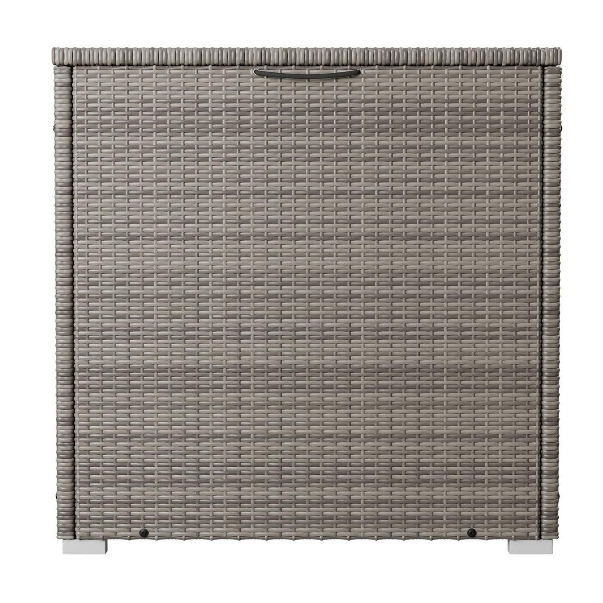 AUFLAGENBOX Ikaria grau-meliert - Grau, Kunststoff (145/80/83cm) - Juskys