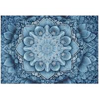 FOTOTAPETE Mandala Abstrakt Blau 250x175 cm - Multicolor, Papier (250/175cm) - Wallarena