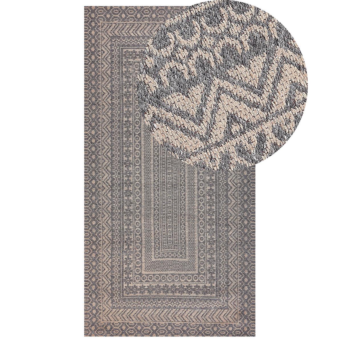 KURZFLOR-TEPPICH Baglar 150/80 cm - Beige, Naturmaterialien (80/150cm) - Beliani