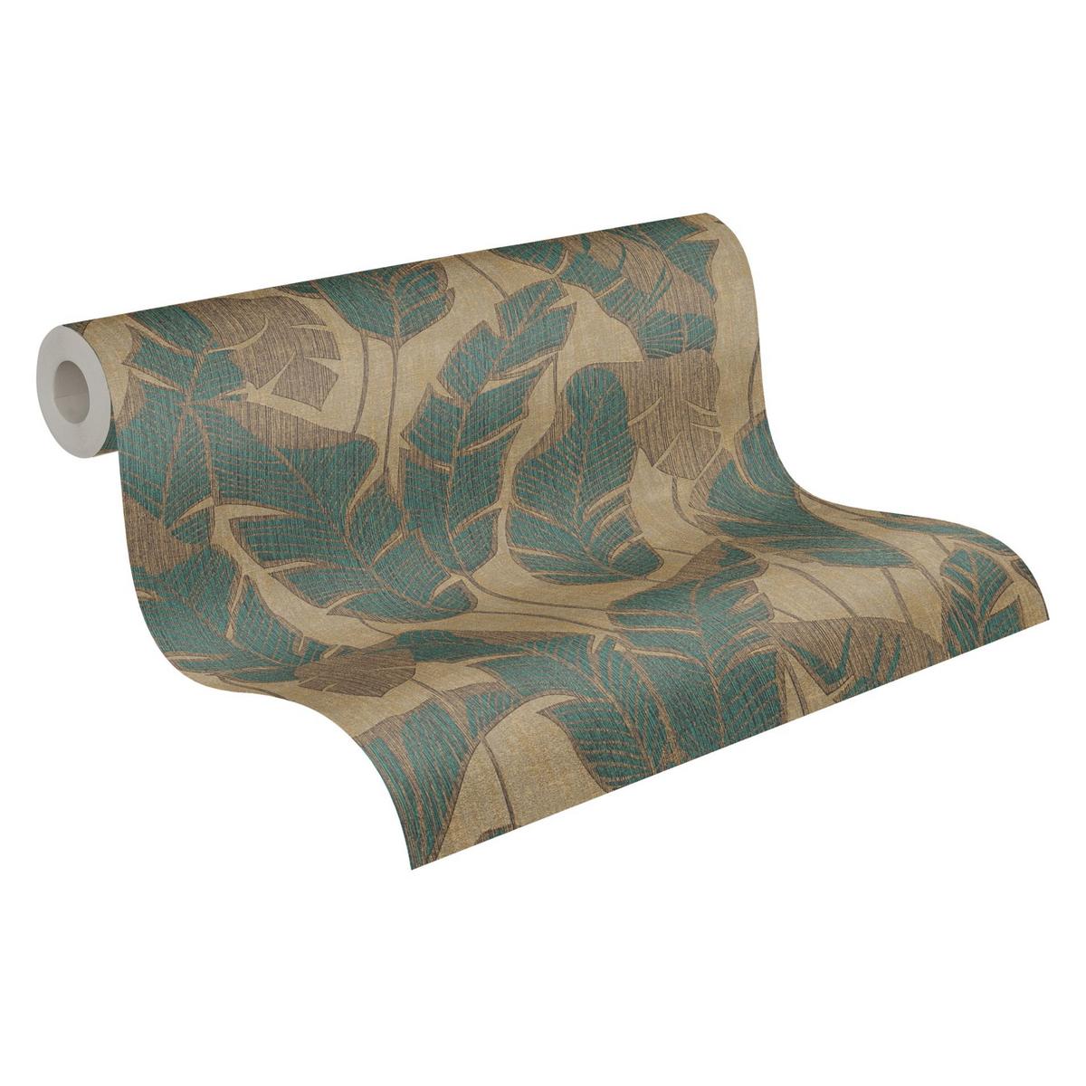 VLIESTAPETE Grün 53/1005 cm - Grün, Textil (53/1cm) - KUNSTLOFT