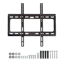 TV-WANDHALTERUNG aus Edelstahl - Schwarz, Metall (42.7/2.3/46cm)