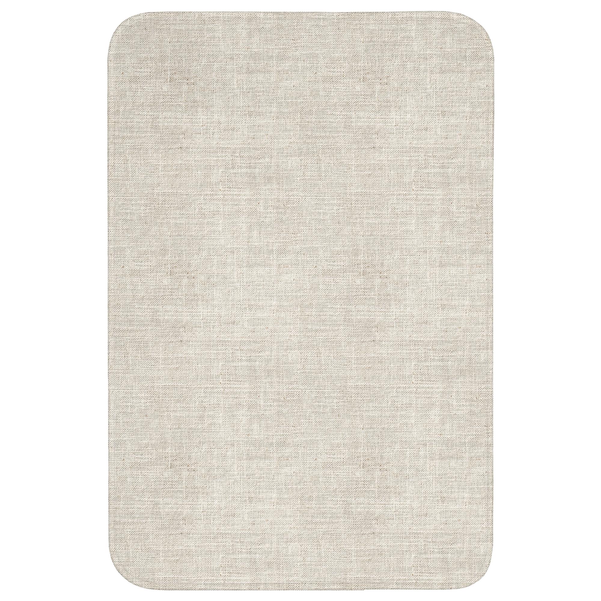 BADEMATTE Leinen - Textur - Beige Rutschfest 60x90 cm - Beige, Textil (60/90cm) - OnlyWow