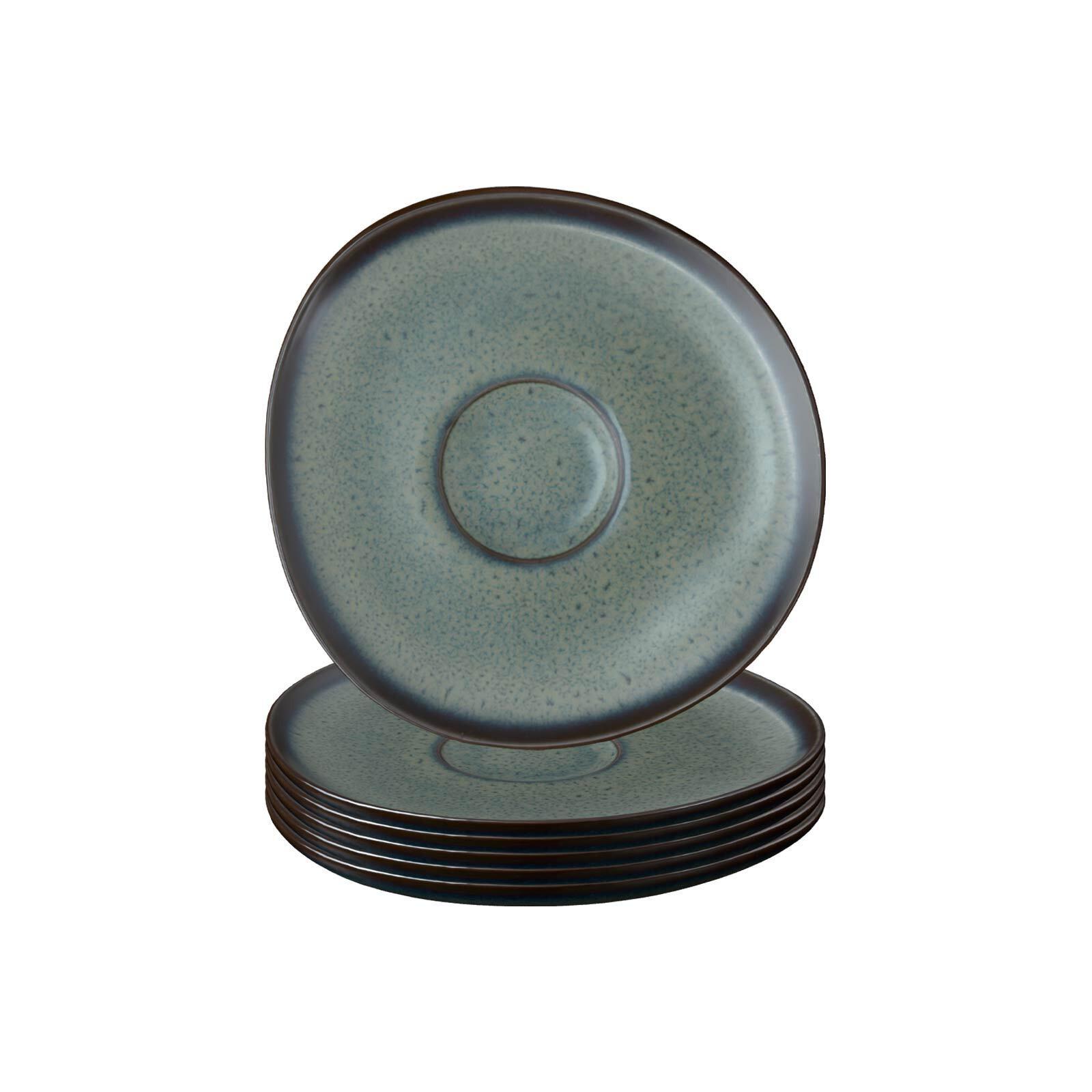 KAFFEEUNTERTASSEN Lave Gris ø 15,2 cm 6er Set - Grau, Keramik (15.2cm) - like.Villeroy & Boch