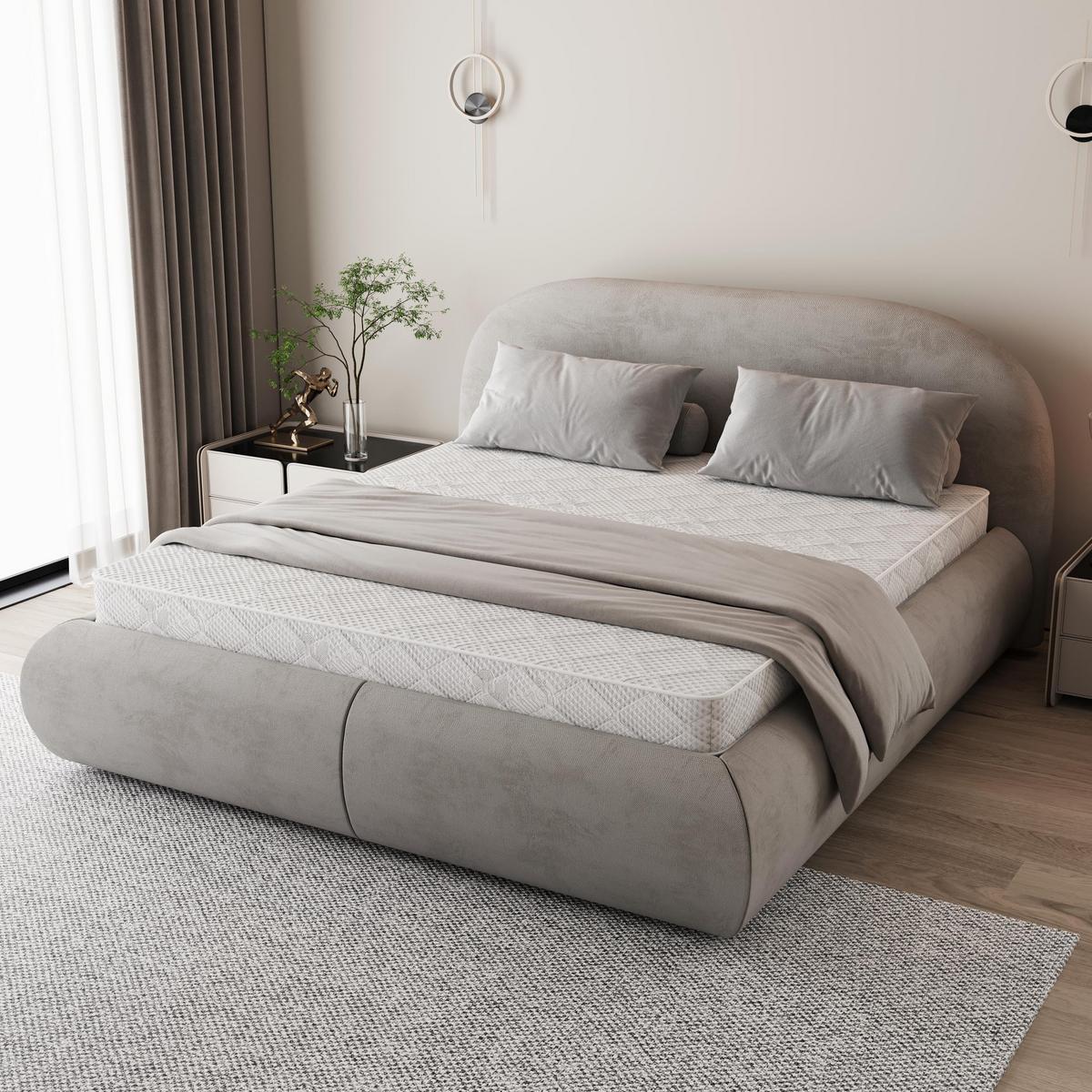 KALTSCHAUMMATRATZE Ergo+ 10 cm, Schaummatratze, H2, 180x200 - Weiß, Kunststoff (180/200cm) - Beautysofa