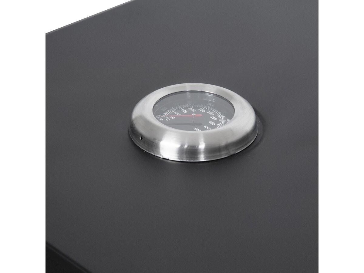 HOLZKOHLENGRILL pizzello Schwarz - Schwarz, Metall (35/28/40cm) - Habitat Garten