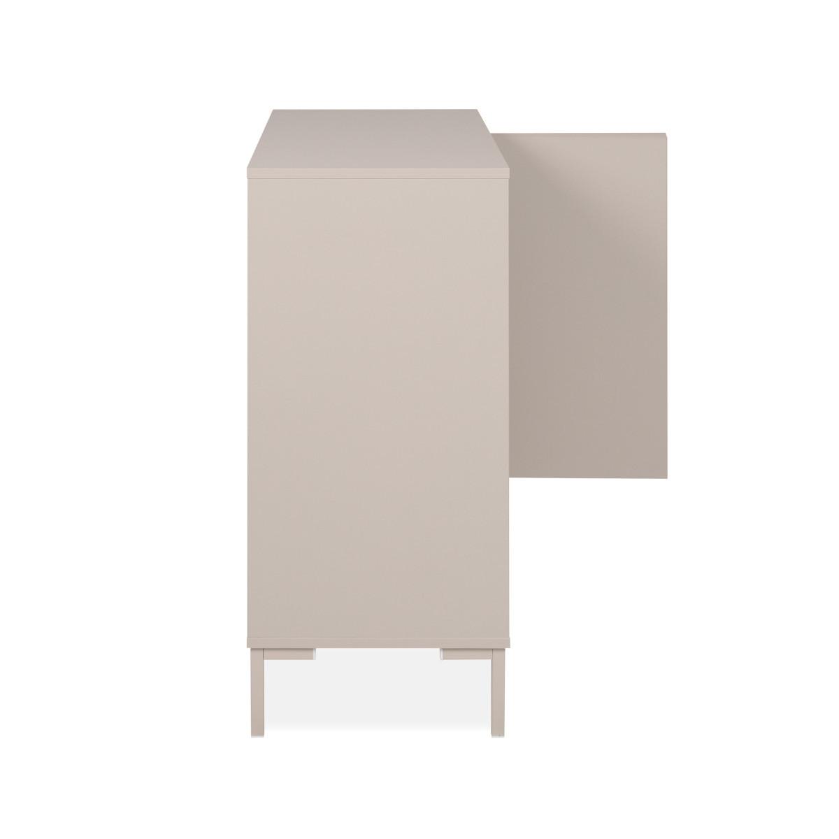 SIDEBOARD mit 2 Türen in Kaschmir 40/87/81 cm - Beige, Holzwerkstoff (40/87/48.5cm) - Calicosy