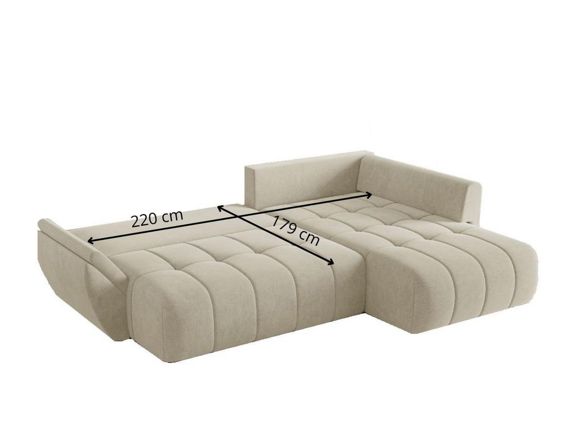 ECKSOFA Genoa Anthrazit - Anthrazit, Holz/Textil (266/190cm) - Graingold