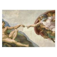 FOTOTAPETE 208x146 cm - Spiritueller Kontakt - Beige, Textil (208/146cm) - Wallfluent